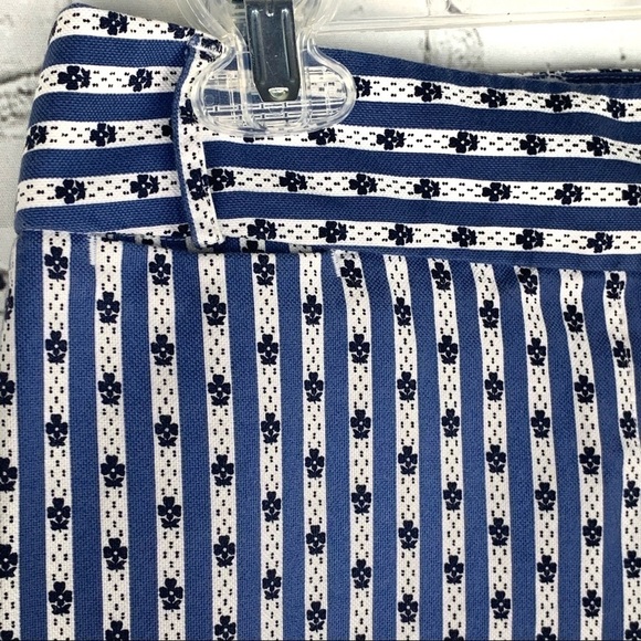 EUC-VINTAGE 90s Ann Taylor Loft, Stretch, Printed, Cropped,Pockets,St Leg Pants - Picture 4 of 14